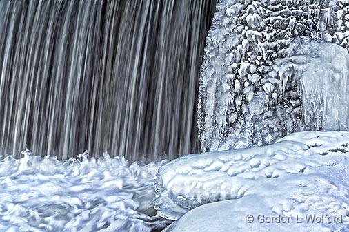 Edmonds Dam Water Ice Snow_33367-8.jpg - Photographed along the Rideau Canal Waterway near Smiths Falls, Ontario, Canada.